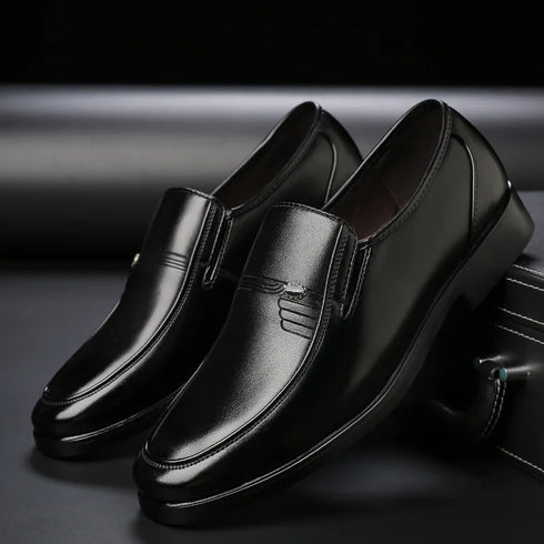 Men's Leather Formal Business Shoes for Casual Work and Comfort